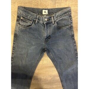 The Hidden Rivet Jeans Mens 30 Medium Wash Denim Straight Leg Peace Logo HR